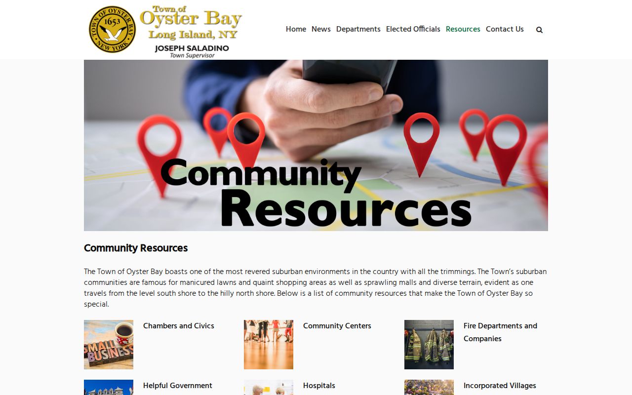 Oyster Bay neighbors community resources directory categories